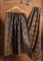 Pashmina Zari Branded Shawl D#03 - Black