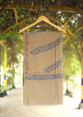 Pashmina Kashmiri Jaaldar Shawl D - 35 - L Brown