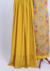 Formals - Riwaj - Embroidered Silk Suit - D#01 - Yellow