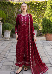 Lawn - Marjjan - Ruhi - Unstitched 25 - MLL-03 A (MAROON)