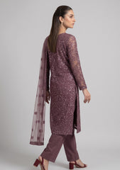 Formals - Riwaj - Fancy Net - 2 Pcs Suit - CND#1208 - Deep Plum
