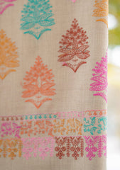 Pashmina Emboridered Shawl D - 181 - L BROWN