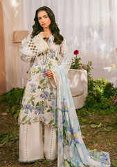 Lawn - Elaf - Summer Prints 25 - EPS#6A - IVORY PETALS