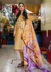 Lawn - Mushq - Hemline - La Dolce - Prints Vol-2 - HUN25#3A - BLOSSING ALMOND