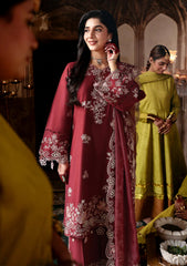 Lawn - Cross Stitch - Eid Edit 26 - LWN#101 - CRIMSON DRAPE