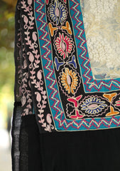 Pashmina Ari Work Scarf D - 20 - Black