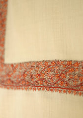 Pashmina Kashmiri Work Shawl D - 80 - Skin