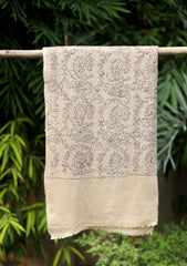Needle Work Wool Shawl D - 79 - Skin