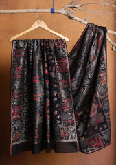 Pashmina Zari Jamawar Shawl D#119 - Black