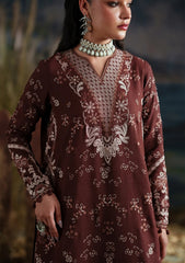 Winter - Emaan Adeel - Letters Karandi Unstitched 26 - ROSEWOOD