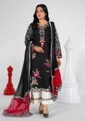 Lawn - Abeer Rasheed - Laal - Luxury 26 - Black