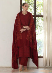 Winter - Noor by Saadia Asad - Pashmina Shawl 25 - NSP#05 - Ember