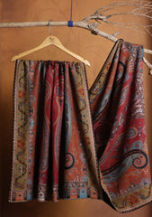 Pashmina Jamawar Shawl D#18 - Black