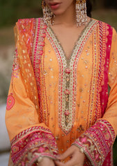 Winter Collection - Qalamkar - Luxe Silk 24 - UA-05 FIORE