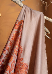 Pashmina Ari Work Jaaldar Shawl D#40 - Skin