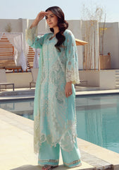 Lawn - Marwat Textiles - Gulmina - Unstitched 25 - D#01 - Azure