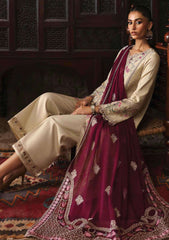 Winter Collection - Qalamkar - Qlinekari - Linen 24 - QLK24#01 - Faye