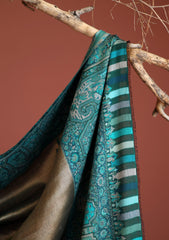 Pashmina Zari Jamawar Shawl D - 11 - Green