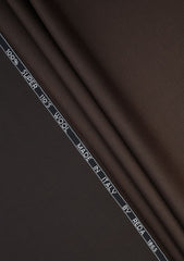 Reda Super 110's Wool Fabric - M Brown