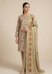 Winter - Riwaj - Printed Cotray Suit - Wool Shawl - D#16 - D Skin