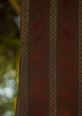 Lawn Embroidered Shawl D - 34 - Choclate