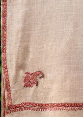 Pashmina Kashmiri Kangri Scarf D - 05 - D Brown