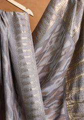 Pashmina Zari Jamawar Shawl D#24 - L Grey