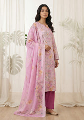 Lawn - Rubaaiyat - Digital Printed 26 - 2 By 2 - D#27 - L Pink