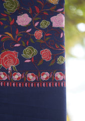 Pashmina Emboridered Shawl D - 178 - N Blue