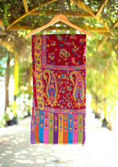 Pashmina Kalamkari Shawl D - 04 - D Maroon