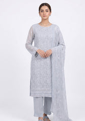 Formals - Riwaj - Fancy Bamber Chiffon - 2 Pcs Suit - CBD#01 - Zircon Grey