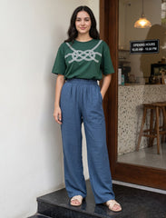 Pret - Moven - Cotton Linen Trouser - Blue