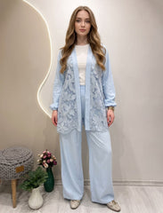 Pret - Moven - Floral Patchwork 2 piece - Baby Blue