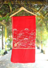 Pashmina Patch Work Shawl D - 38 - Red