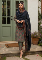 Winter - Riwaj - Printed Marina - 3 Pcs - Wool Shawl 25 - D#23