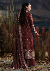 Winter - Emaan Adeel - Letters Karandi Unstitched 26 - ROSEWOOD