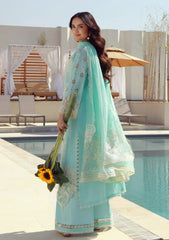 Lawn - Marwat Textiles - Gulmina - Unstitched 25 - D#01 - Azure