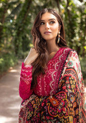 Lawn - Faiza Saqlain - Zinnia Luxury 25 - Verda