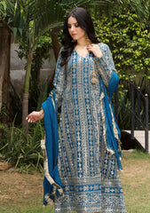 Pret Collection - Manahils - Saffiya - KURTI 122-DIVINE- ZINC BLUE