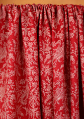 Pashmina Embroidered Jaaldar Shawl D#12 - Red