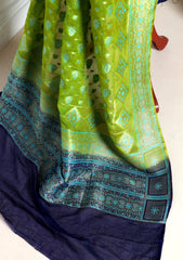 Formals - Fancy Closet - 2 pcs Suit - Chiffon Jamawar D#78 M Green