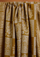 Pashmina Jamawar Ari Work Shawl D#03 - Mustard