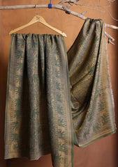 Pashmina Zari Branded Shawl D#01 - L Green