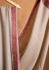 Pashmina Embroidered Border Shawl D#13 - Skin 3