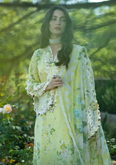 Lawn - Elaf Premium - Signature Embroidered Prints 26 - ESA#07A - IVORY SEASON