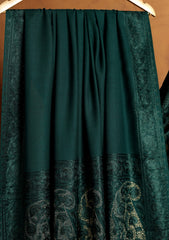 Pashmina Ari Work Jaaldar Shawl D#29 - D Green