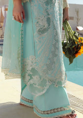 Lawn - Marwat Textiles - Gulmina - Unstitched 25 - D#01 - Azure