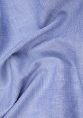 Italy Makh Giza Maks Royale Tessuti Texture Pure Linen Fabric - S Blue