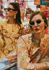 Lawn - Mushq - Hemline - La Dolce - Prints Vol-2 - HUN25#3A - BLOSSING ALMOND