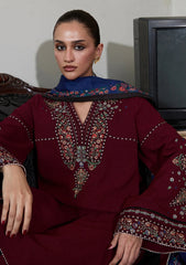 Winter - Jugnu by Hussain Rehar - Unstitched Karandi 25 - Rami